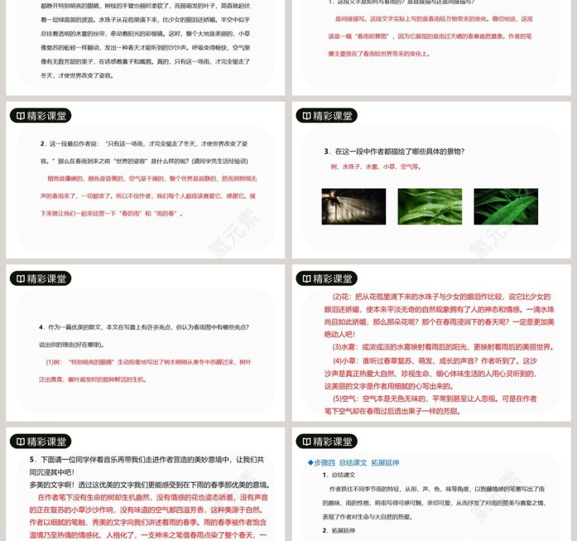 七年级语文上册雨的四季PPT课件第3张