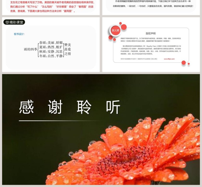 七年级语文上册雨的四季PPT课件第4张