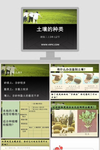 土壤的种类-湘版三上教学ppt课件