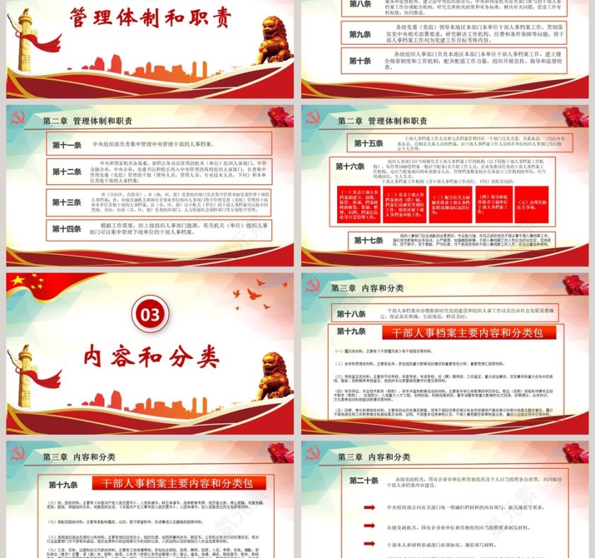 《干部人事档案工作条例》PPT第3张