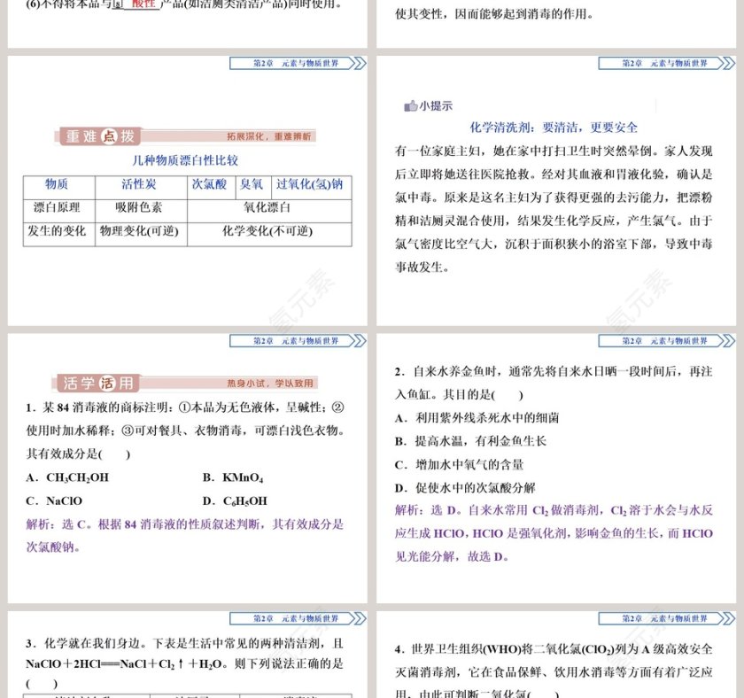 微项目科学使用含氯消毒剂教学ppt课件第2张