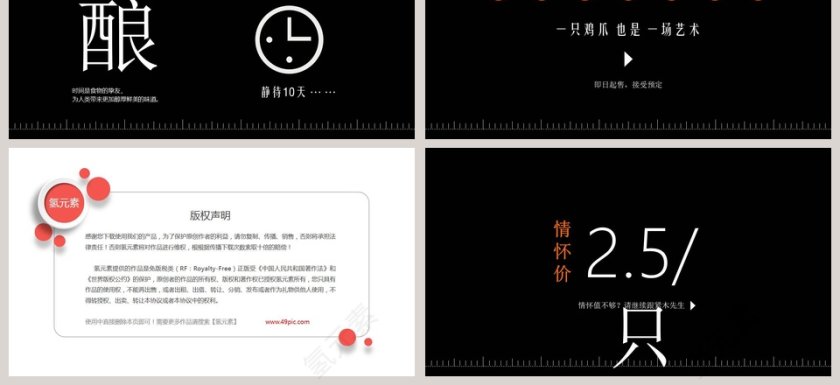 一只鸡爪的艺术之旅零食PPT第3张