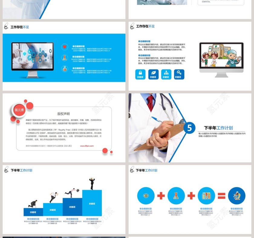 医院工作汇报总结模版PPT第4张