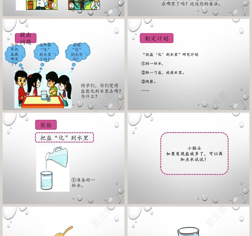 水和盐的故事：政务党建PPT模板解读第2张