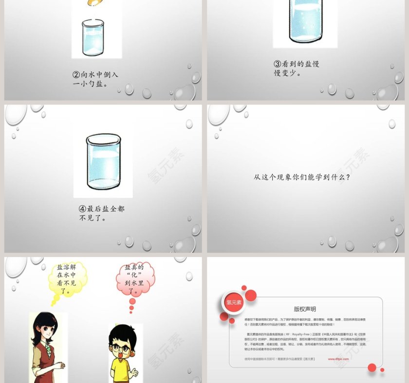 水和盐的故事：政务党建PPT模板解读第3张