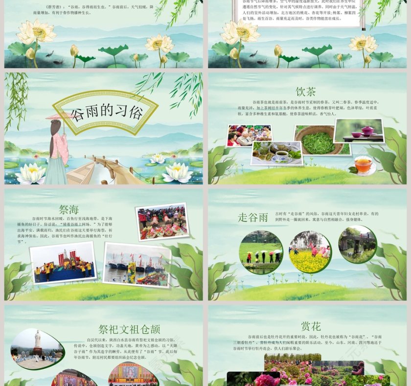 二十四节气谷雨ppt第3张