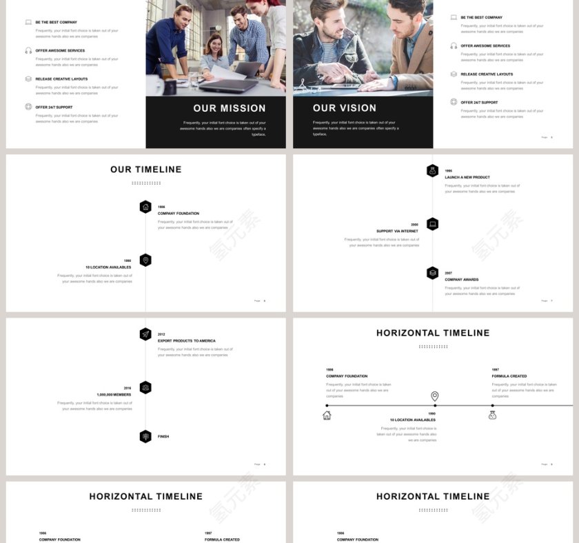 欧美极简PPT商务汇报产品推介通用ppt模板第2张