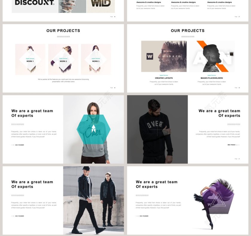 欧美极简PPT商务汇报产品推介通用ppt模板第7张