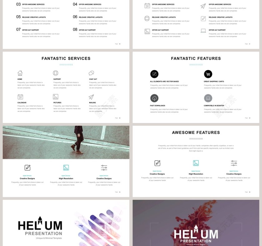 欧美极简PPT商务汇报产品推介通用ppt模板第9张