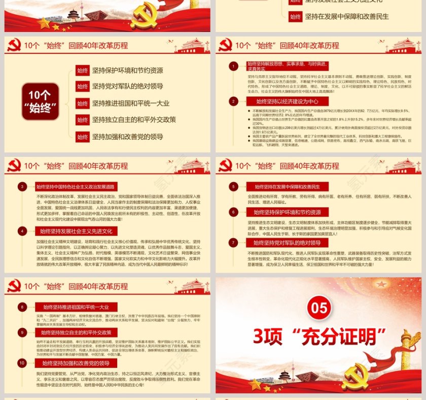 庆祝改革开放40周年大会PPT习近平重要讲话学习解读第4张