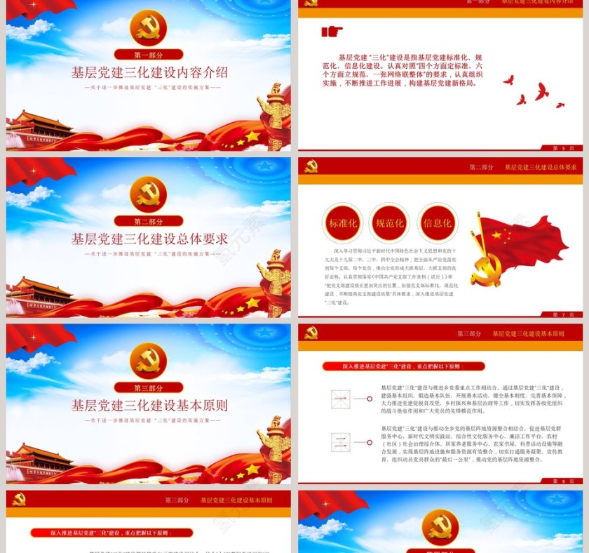 基层党建“三化”建设实施方案PPT模板第2张