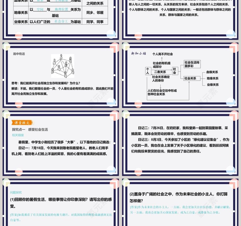 第一课  丰富的社会生活-第一单元  走进社会生活教学ppt课件第3张