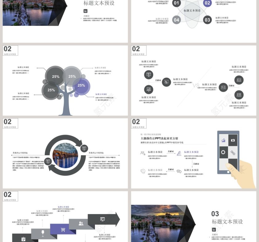精美旅游公司年度策划PPT模板旅游策划PPT第3张