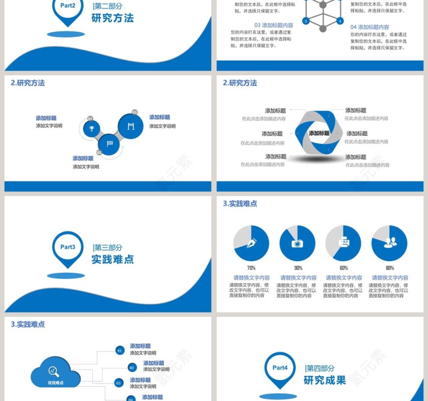 毕业论文答辩PPT模板第3张