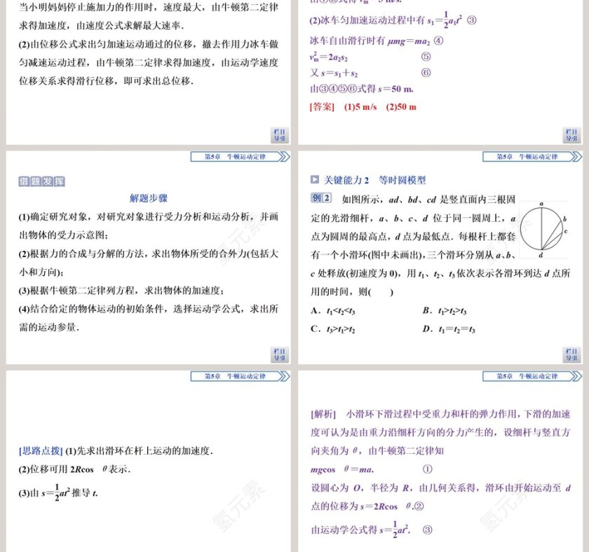习题课牛顿第二运动定律的综合应用教学ppt课件第3张