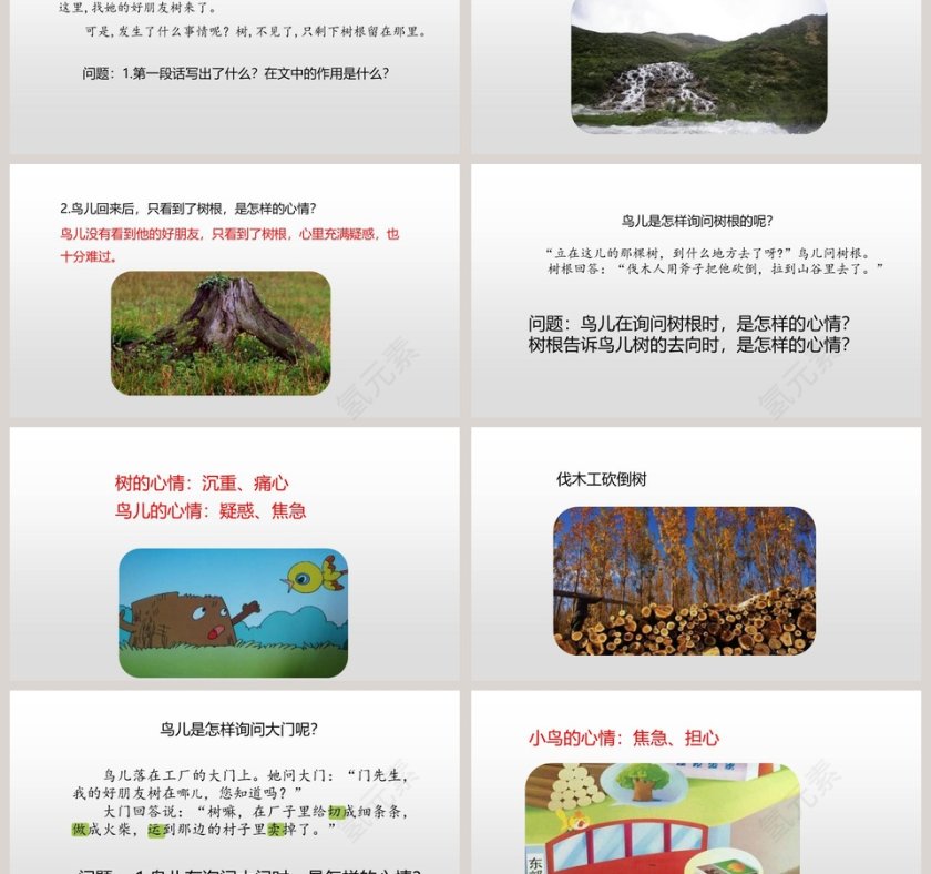 部编版三年级语文上册去年的树语文课件PPT第3张