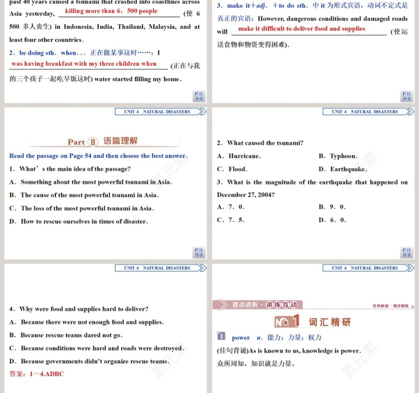 Section  Listening and Talking  Reading for Writing教学ppt课件第3张