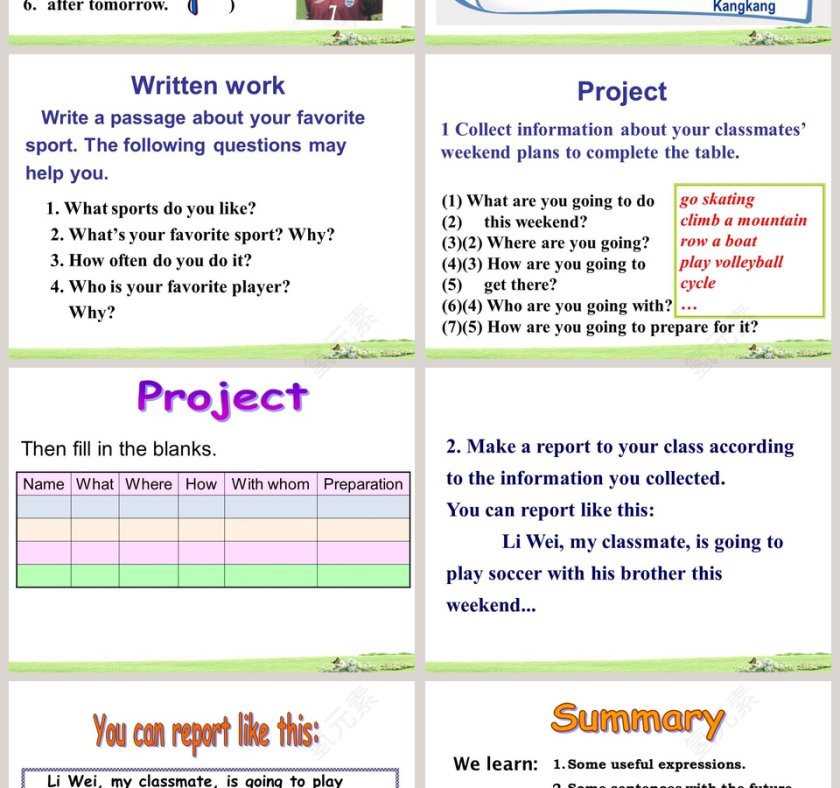 Unit 1  Topic 1-Im going to play basketball教学ppt课件第4张