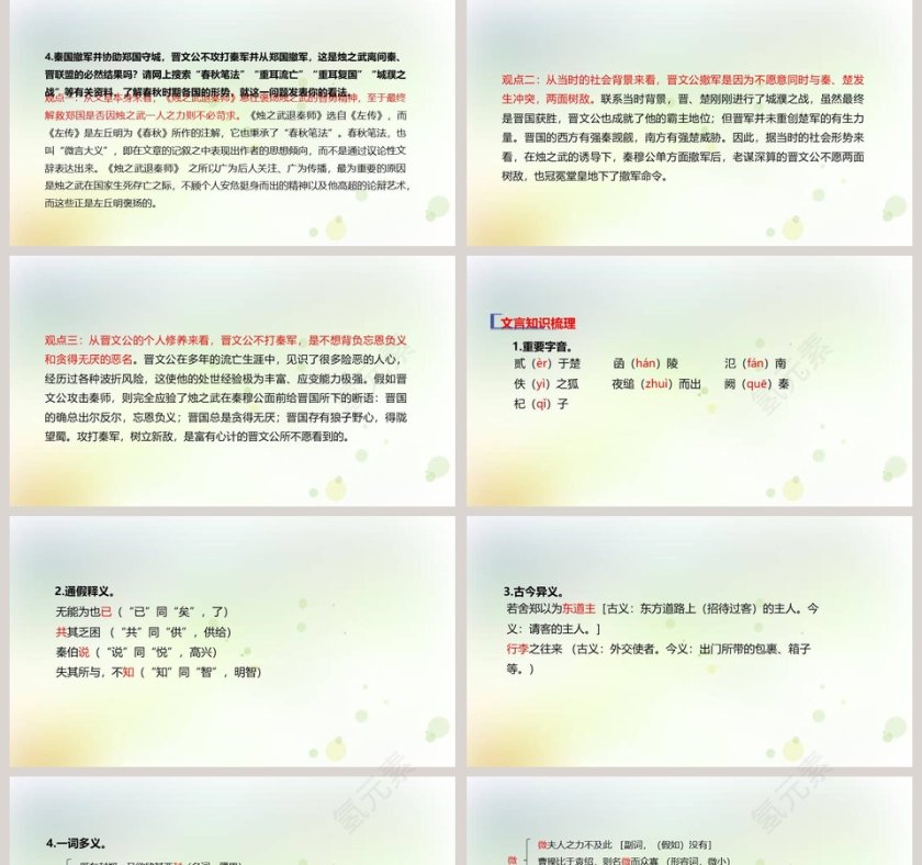 文言文解析烛之武退秦师语文课件PPT第5张