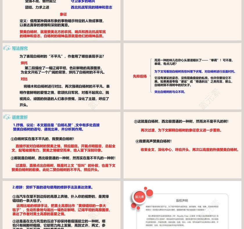 课文解析白杨礼赞语文课件PPT第3张