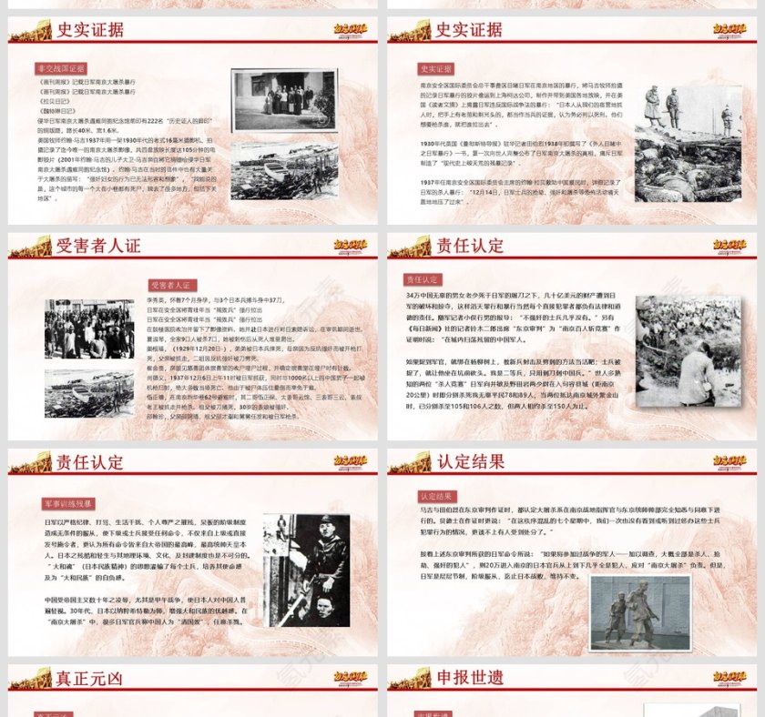 勿忘国耻爱我中华12月13日南京大屠杀纪念日党史党课ppt第5张