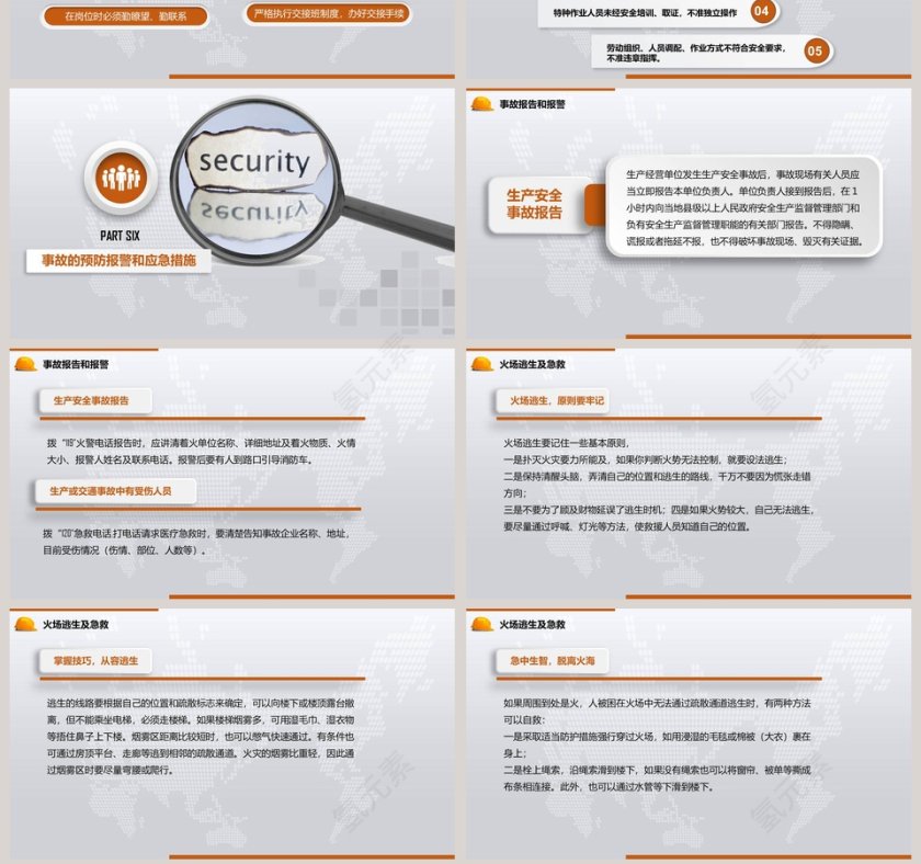  企业员工安全生产培训PPT模板安全生产PPT第7张