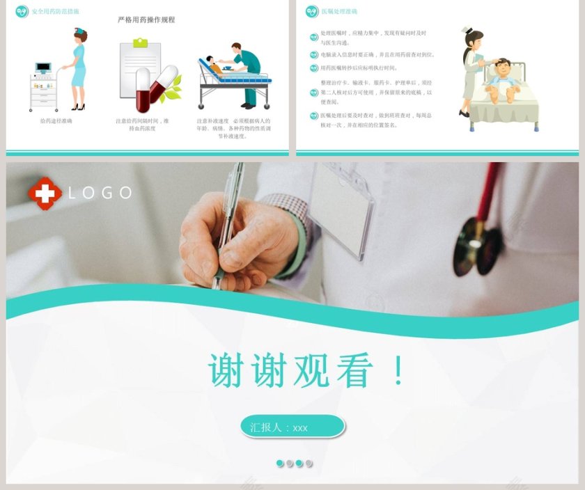 简约清新护理用药安全管理知识培训PPT  第5张