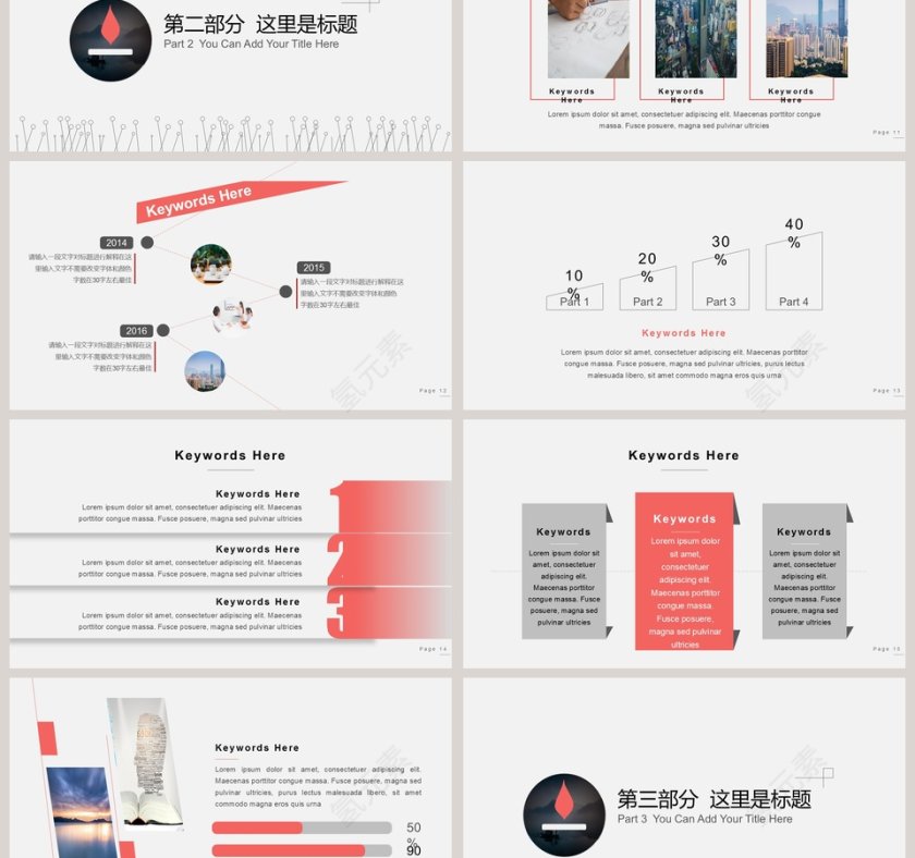 极简主义创意主题PPT第3张