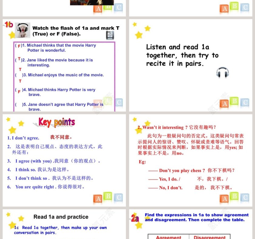 Unit 3  Topic 3 What were you doing at this time yesterday PPT模板工作总结第2张