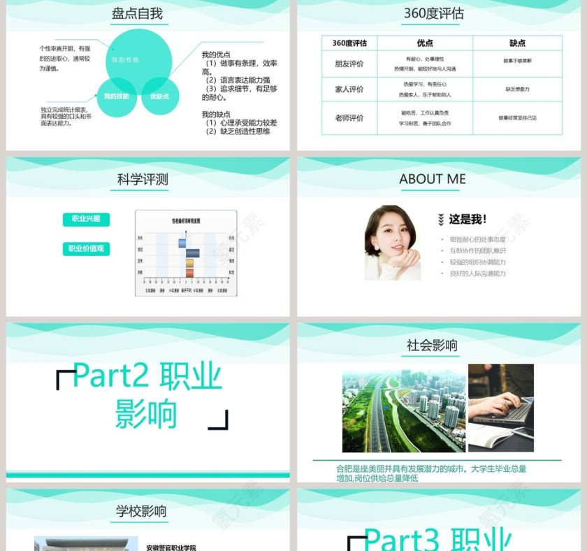 大气简洁职业规划PPT第2张