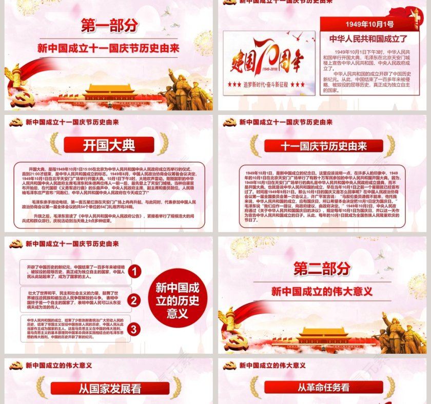 华诞70周年普天同庆盛世华诞ptt第2张