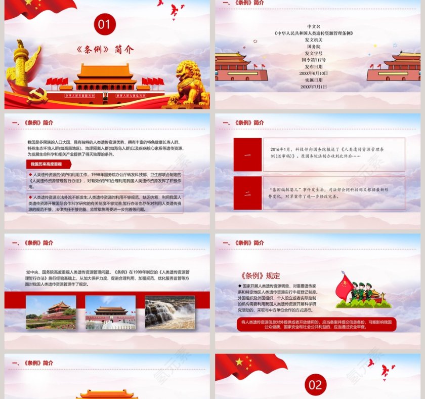 解读中国人类遗传资源管理条例PPT模板第2张