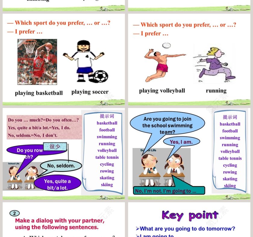 Unit 4When do you have class PPT模板第6张