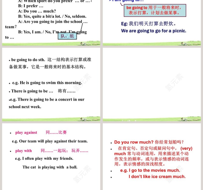 Unit 4When do you have class PPT模板第7张