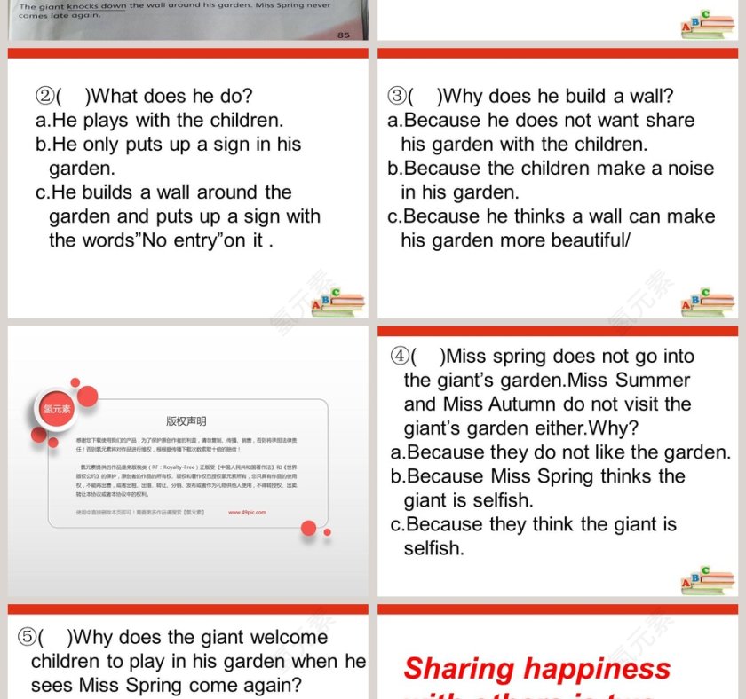 Unit 12-The giants garden教学ppt课件第4张