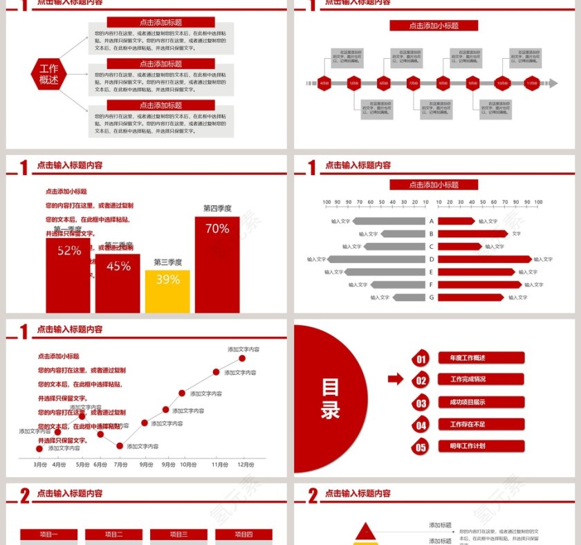 2019通用型工作总结报告PPT模板第2张