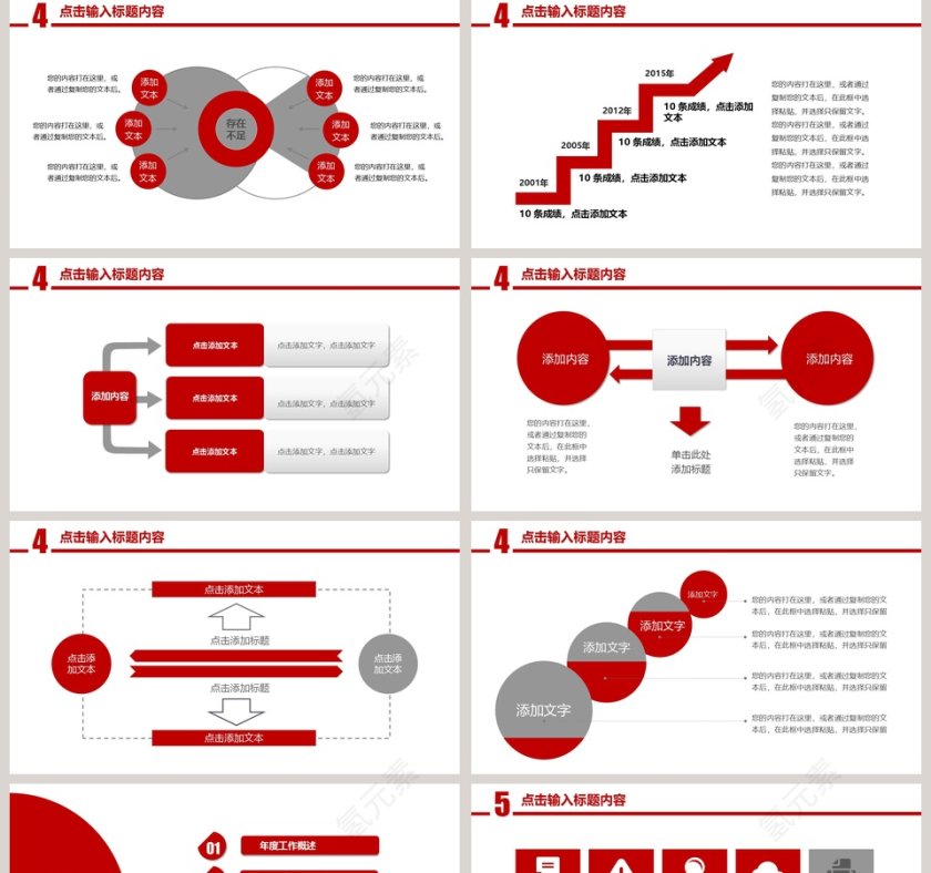 2019通用型工作总结报告PPT模板第5张