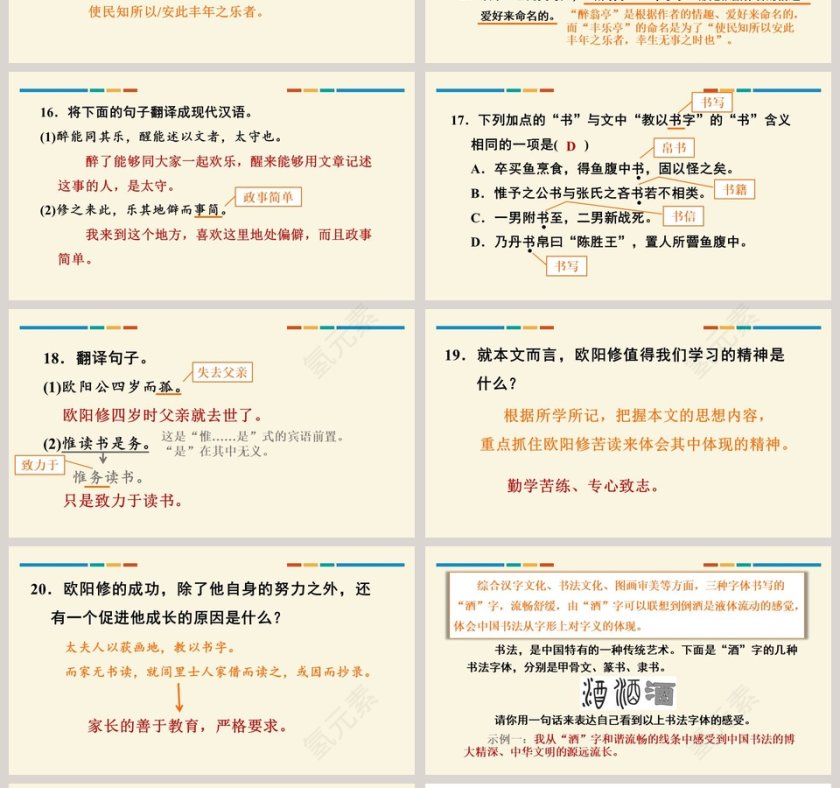 课文解析醉翁亭记语文课件PPT第4张