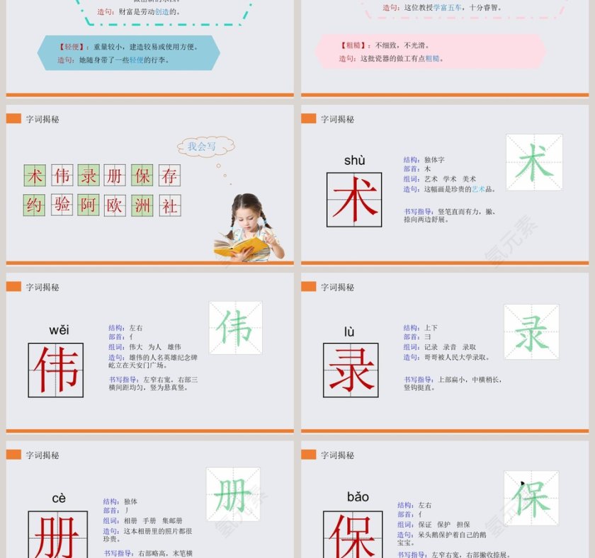 部编版三年级语文下册纸的发明语文课件PPT第3张