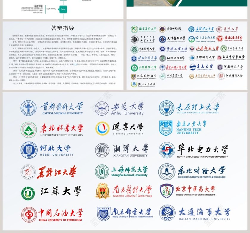 2019上海师范大学毕业答辩模板第4张