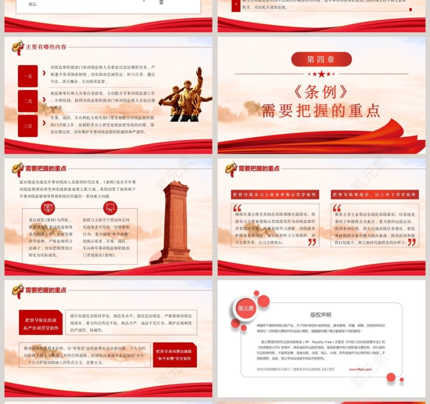 解读军事训练监察条例PPT模板 第4张