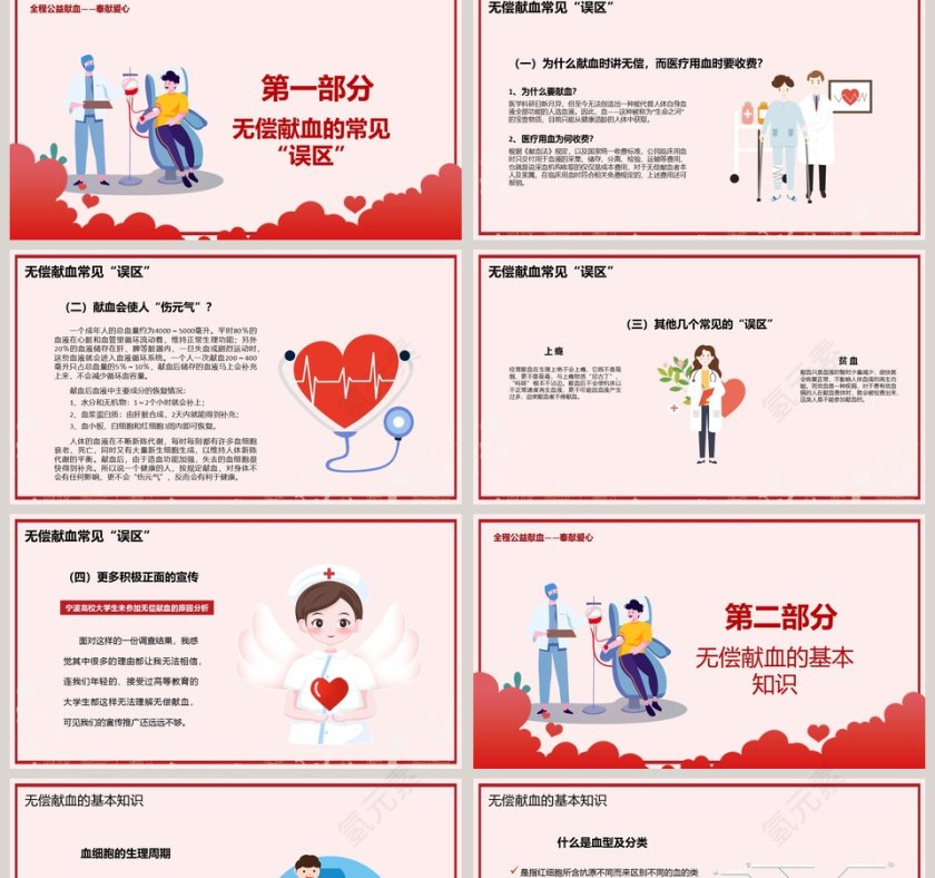 简约清新6.14世界无偿献血日PPT模板第2张