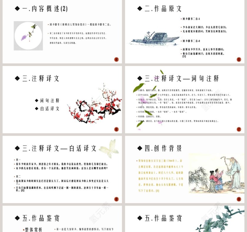 古文课件回乡偶书二首ppt第2张