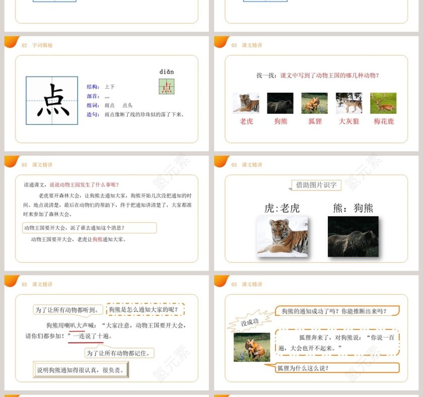 部编版一年级语文下册动物王国开大会语文课件PPT第4张