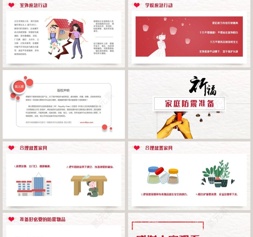 抗震救灾防范救援主题班会PPT第5张