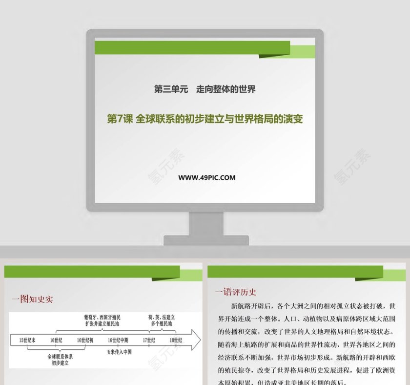 第-课全球联系的初步建立与世界格局的演变教学ppt课件第1张