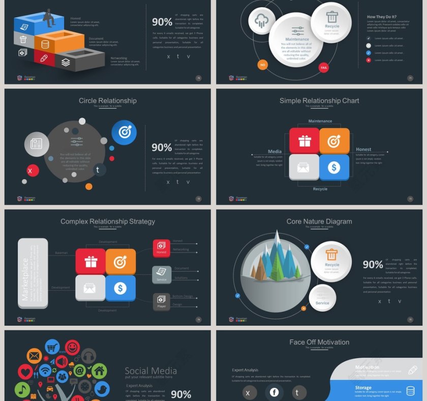 红色背景时尚创意产品发布会PPT第12张