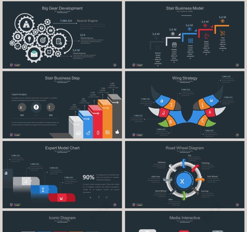 红色背景时尚创意产品发布会PPT第8张