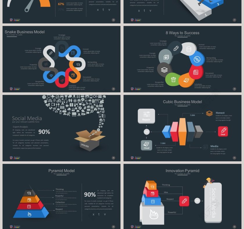 红色背景时尚创意产品发布会PPT第10张