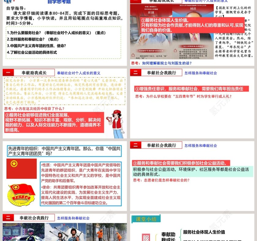 第七课  积极奉献社会-服务社会教学ppt课件第2张